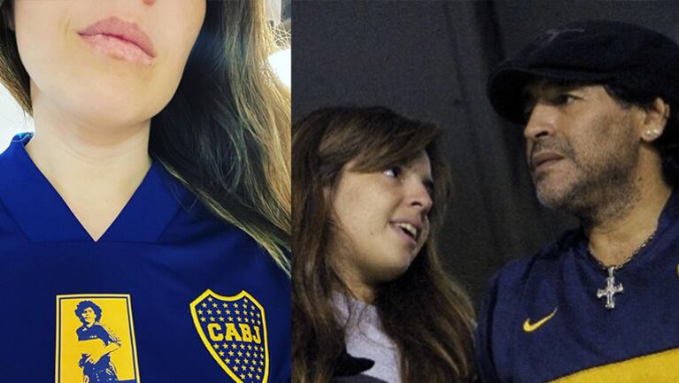 Dalma le agradeció a su papá por haberla hecho de Boca.