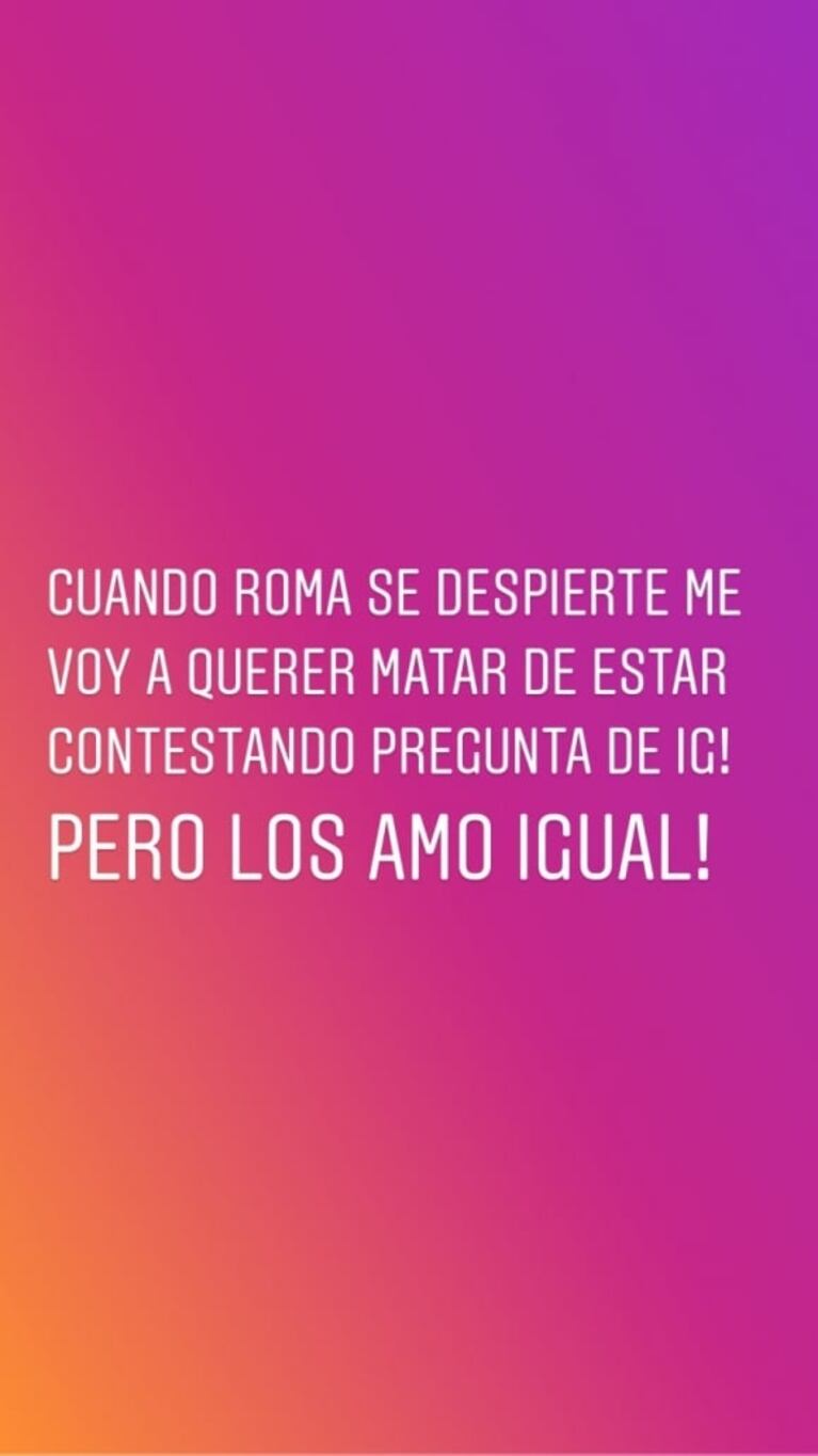 Dalma Maradona contó por qué le dijo "no" al colecho con Roma: "Ella dormía y yo no por miedo a aplastarla"