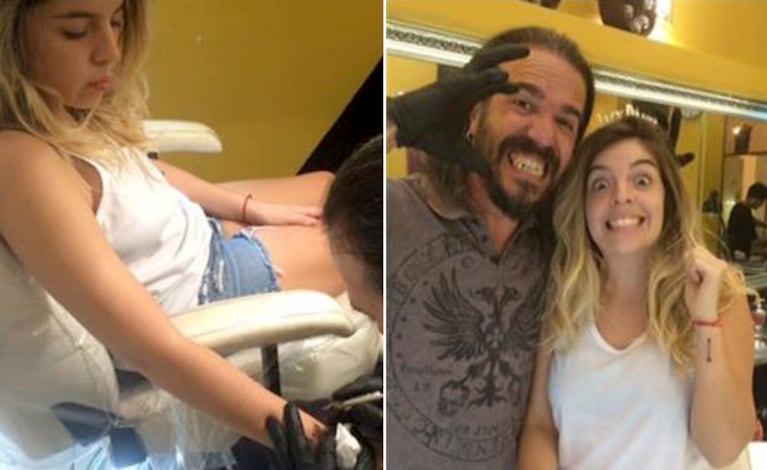 Dalma Maradona estrenó dos tatuajes nuevos. (Foto: Twitter)