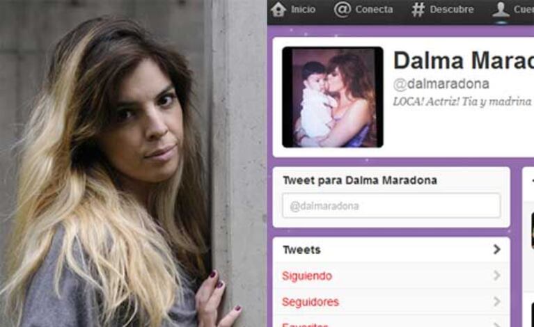 Dalma Maradona respondió vía Twitter. (Fotos: Web y captura @dalmaradona)