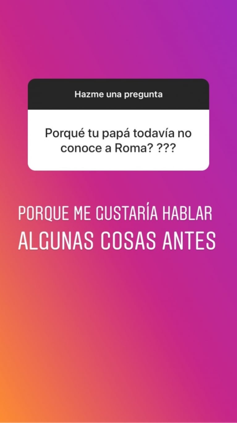 Dalma Maradona reveló por qué Diego todavía no conoció a su beba: "Antes me gustaría hablar algunas cosas"