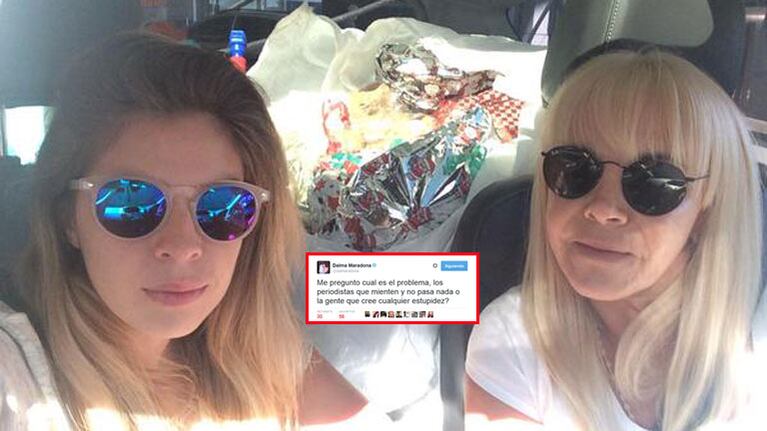 Dalma Maradona volvió a bancar a Claudia Villafañe: "Mi mamá no va a ir presa, basta de ridiculeces"