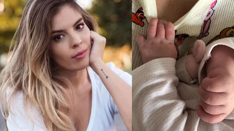 Dalma no muestra el rostro de su beba en las fotos que postea.