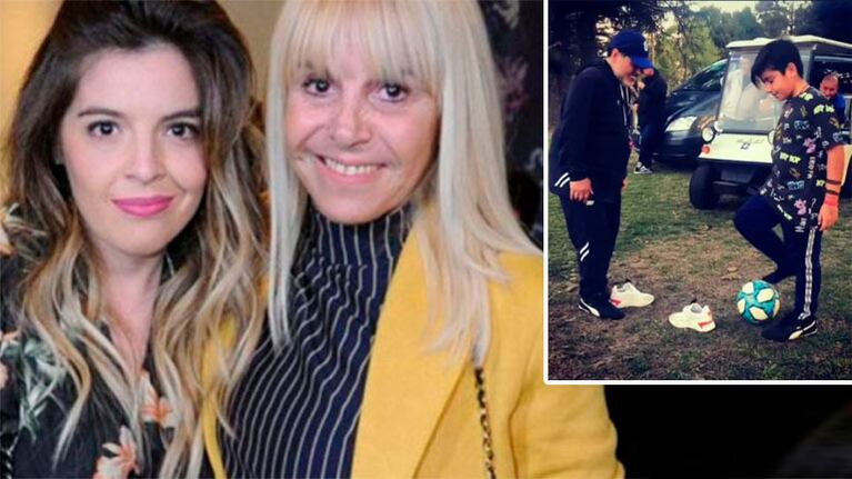 Dalma reveló la reacción de Claudia Villafañe tras el encuentro de Maradona con su nieto: Ella es la persona más feliz del mundo con esa foto