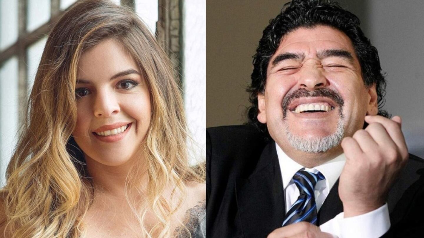 Dalma y Diego, en un buen momento de padre e hija. 