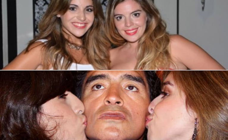 Dalma y Gianinna, una vida de película junto a su papá, un tal Diego Maradona. (Fotos: archivo Web)
