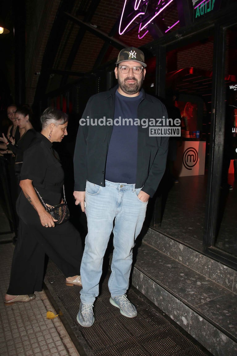 Damián Betular en el festejo del fin de las grabaciones de Masterchef Celebrity (Foto: Movilpress).