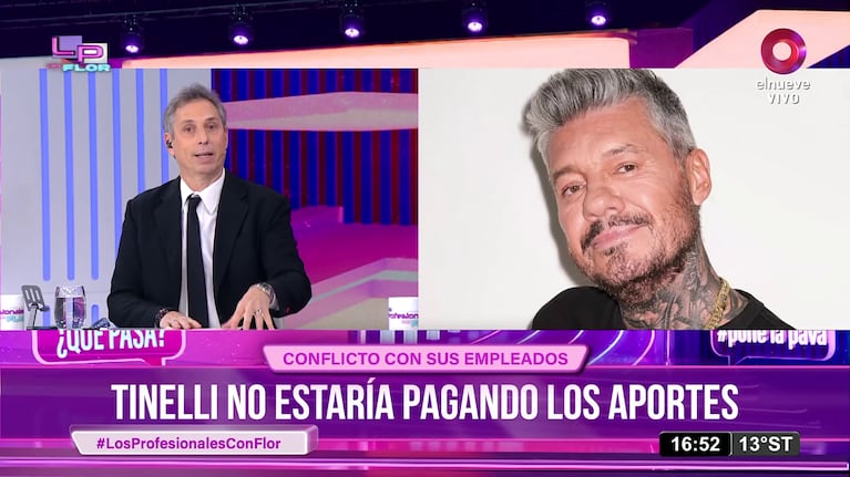 Damián Rojo y Marcelo Tinelli.