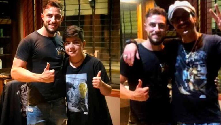 Daniel acompañó a Benjamín a que se cortara el cabello.