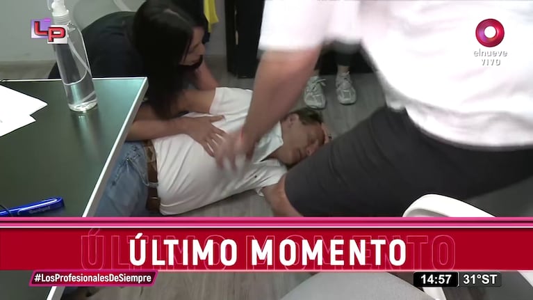 Daniel Gómez Rinaldi se desvaneció en vivo.
