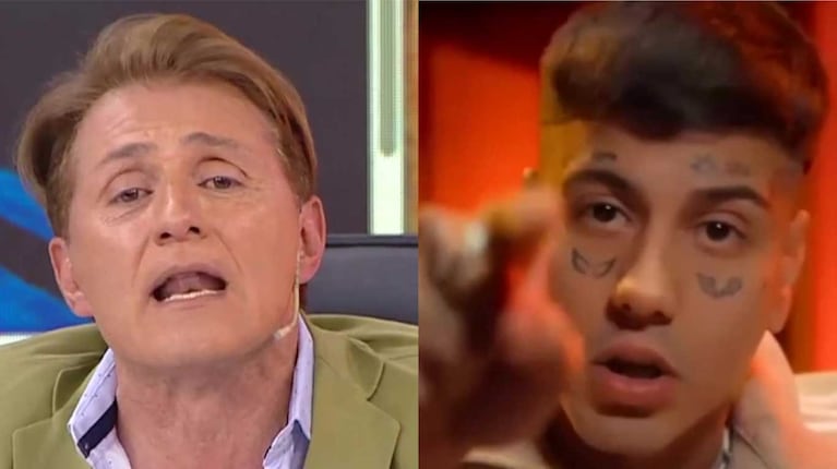 Daniel Gómez Rinaldi y Duki (Fotos: capturas El Nueve)