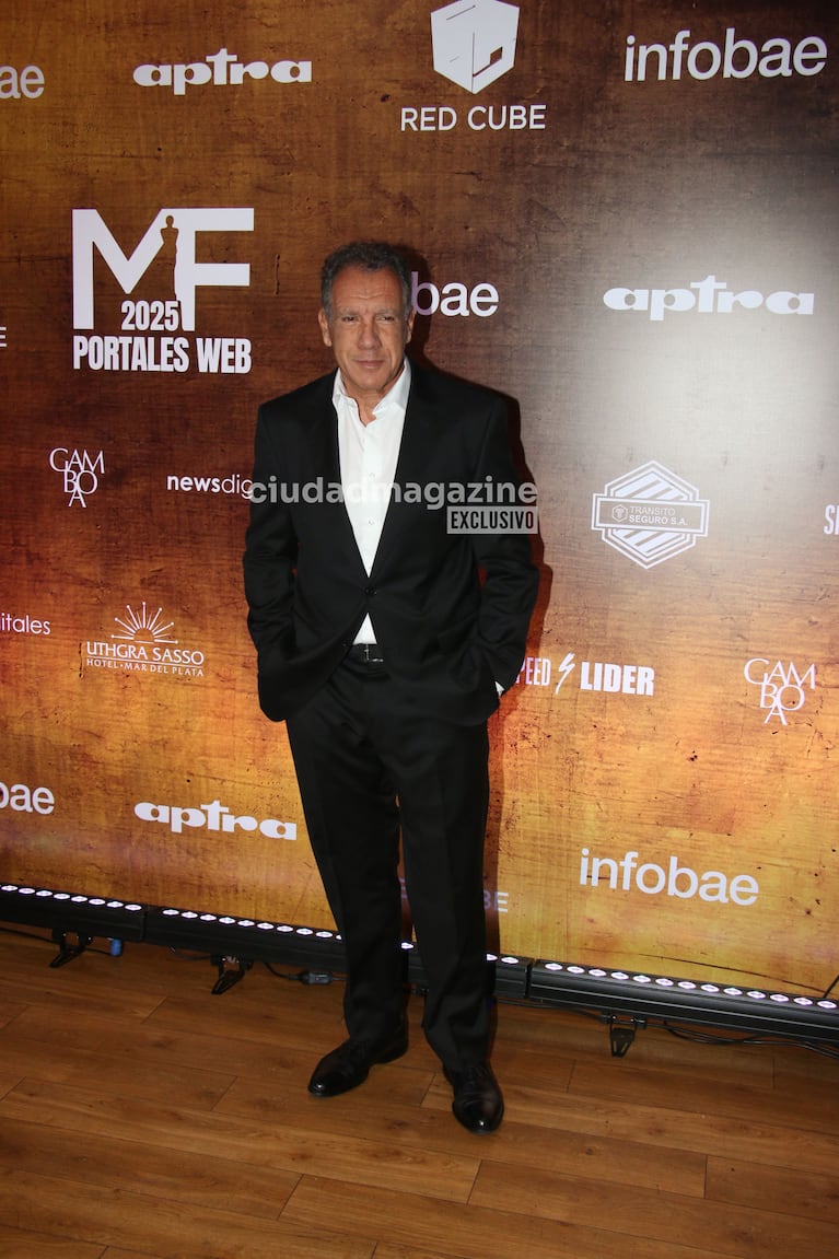 Daniel Hadad en los Martín Fierro de Portales (Foto: Movilpress).