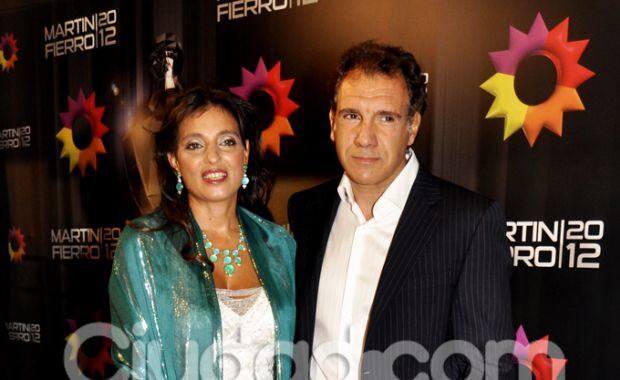 Daniel Hadad y Viviana Zocco en los Martín Fierro 2012. (Foto: Jennifer Rubio)
