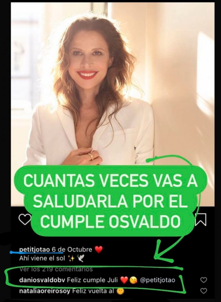 Daniel Osvaldo, ¿cerca de Julieta Ortega?: los guiños cómplices en redes que despiertan sospechas de romance