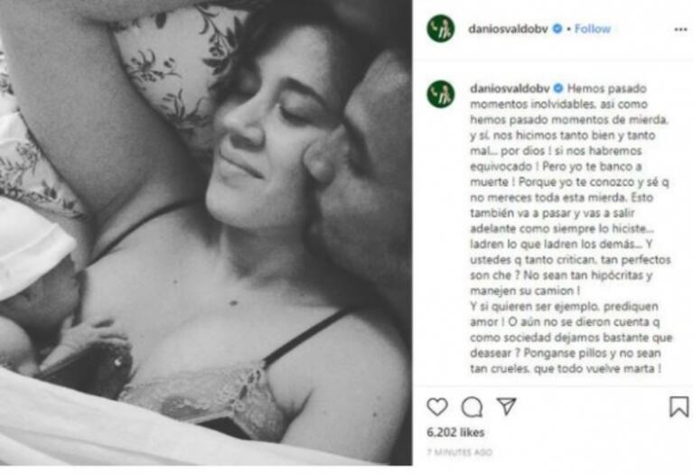 Daniel Osvaldo eliminó las fotos de los momentos cómplices y amorosos con Jimena Barón durante la cuarentena y la dejó de seguir en redes