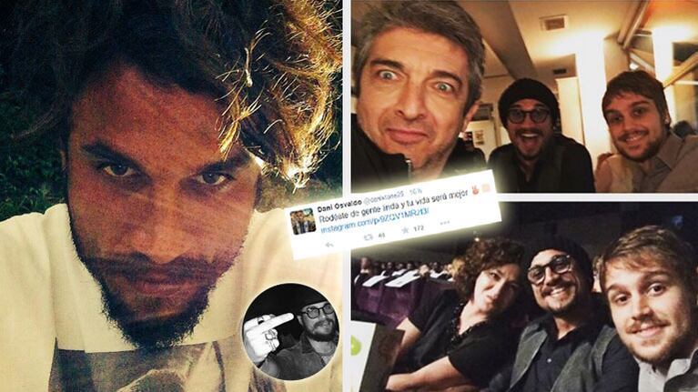 Daniel Osvaldo, encuentro con Ricardo Darín en España… y una frase suspicaz. (Foto: Instagram)