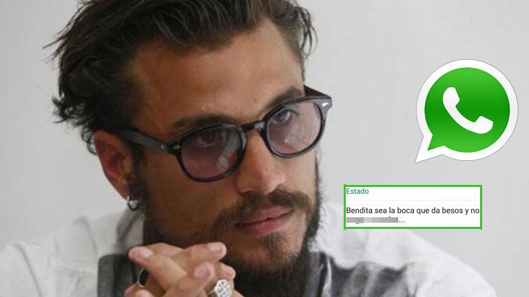 Daniel Osvaldo y un polémico estado en WhatsApp: "Bendita sea la boca que da besos y no traga monedas"