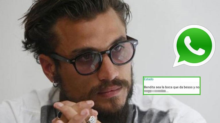 Daniel Osvaldo y un polémico estado en WhatsApp: "Bendita sea la boca que da besos y no traga monedas"