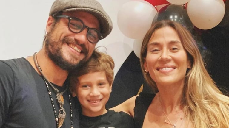 Daniel y Momo Osvaldo, y Jimena Barón (Foto: Instagram/daniosvaldobv)
