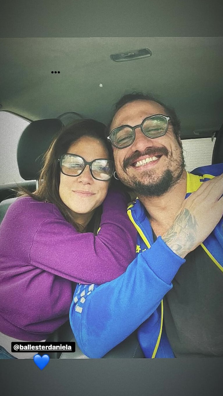Daniela Ballester y Daniel Osvaldo (Foto: Instagram @danistone25)
