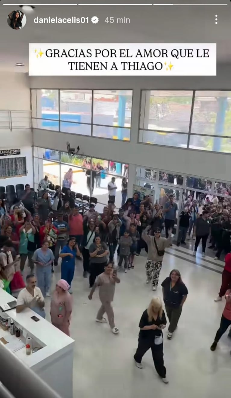 Daniela Celis agradecida con la gente que apoyó a Thiago Medina (Foto: captura de Instagram/@danielacelis01).