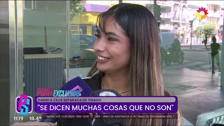 Daniela Celis habló de su separación de Thiago Medina (Foto: captura de eltrece).