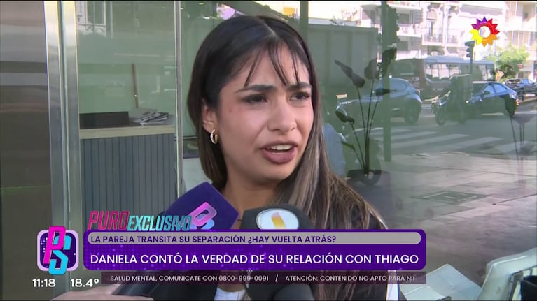 Daniela Celis habló de su separación de Thiago Medina (Foto: captura de eltrece).