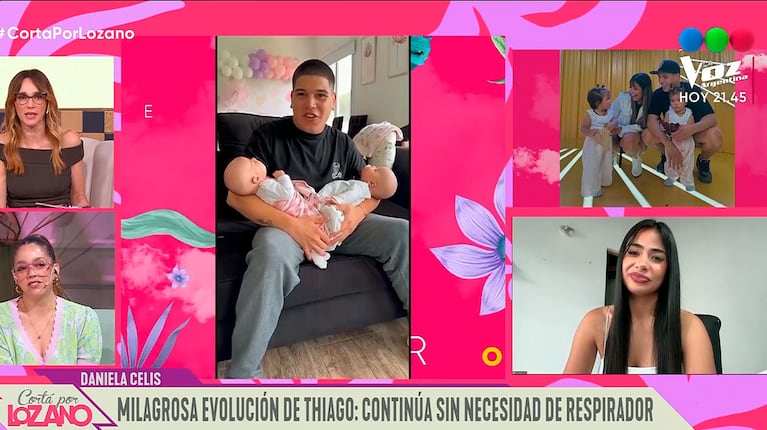 Daniela Celis respondió si realmente se reconciliará con Thiago Medina (Captura de pantalla de Cortá por Lozano, Telefe)