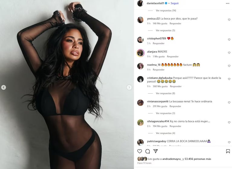 Daniela Celis y las críticas por sus fotos hot: el detalle que indignó a todos. CRÉDITO: Instagram