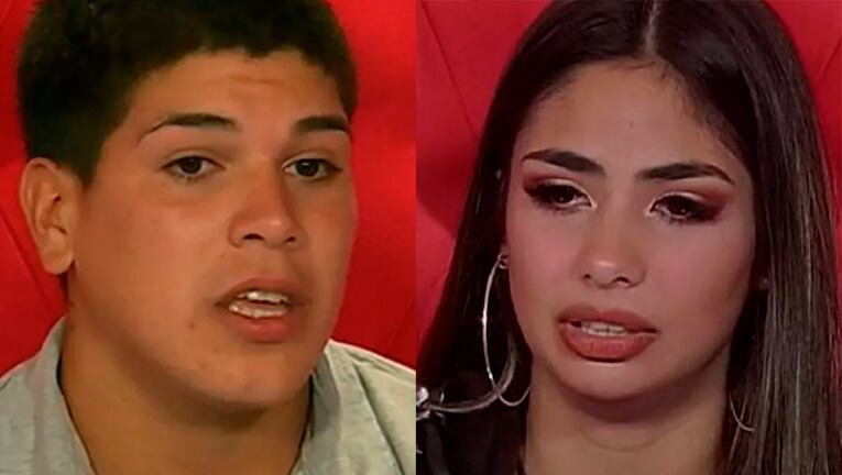 Daniela Celis y Thiago Medina (Fotos: capturas Telefe)