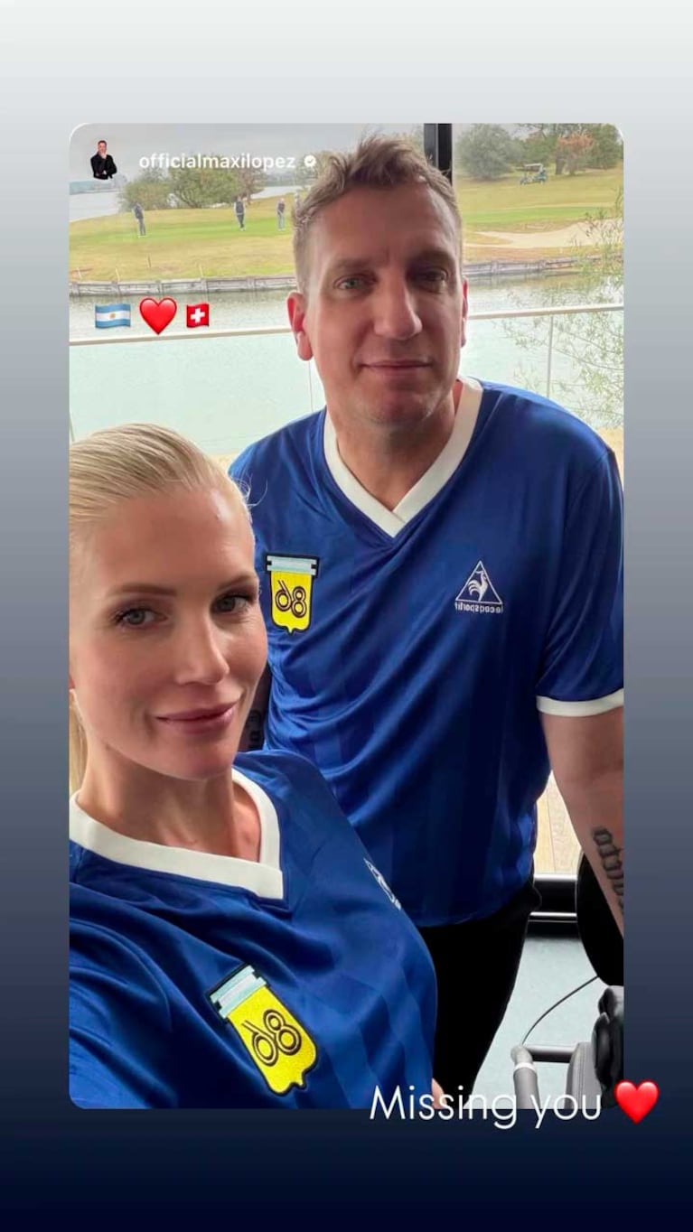 Daniela Christiansson de regreso en Suiza, respondió el mensaje de Maxi López (Foto: Instgram @danielachristiansson)