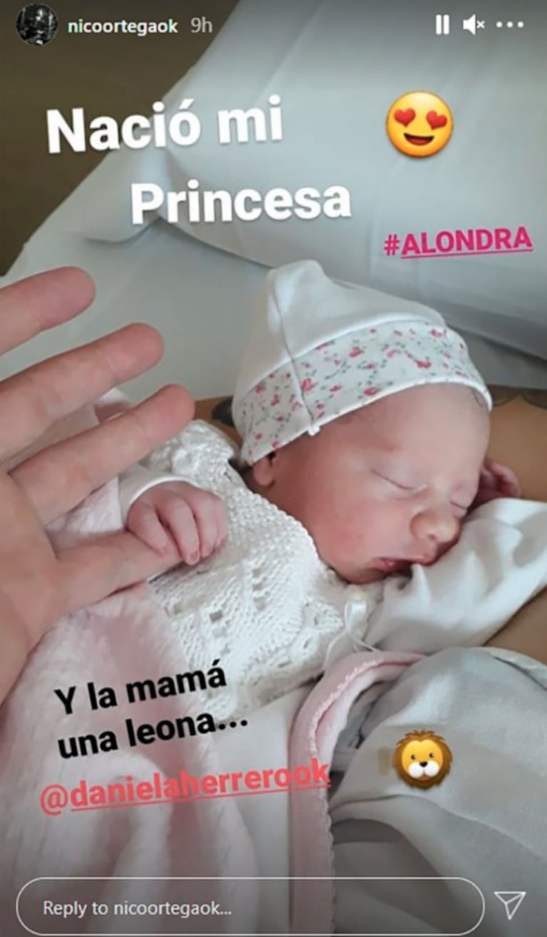 Daniela Herrero se convirtió en mamá por primera vez: la primera foto de la bebita y su original nombre