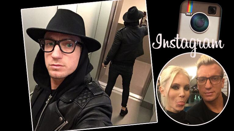 Daniela mostró una foto del llamativo look de Maxi López (Fotos: Instagram). 