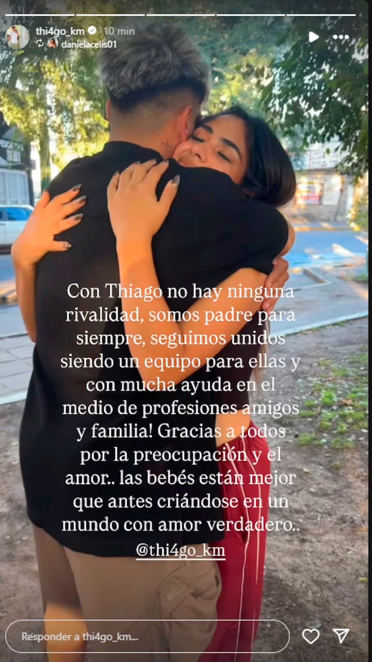 Daniela y Thiago reaparecieron juntos en las redes sociales (Foto: instagram @danielacelis01)