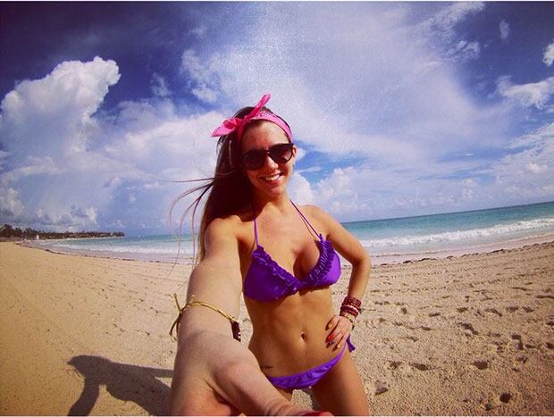 Danisa Fernández, la azafata de A todo o nada pasó vacaciones sola en Punta Cana. (Foto: Album de Danisa Fernández)