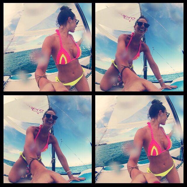 Danisa Fernández, la azafata de A todo o nada pasó vacaciones sola en Punta Cana. (Foto: Album de Danisa Fernández)