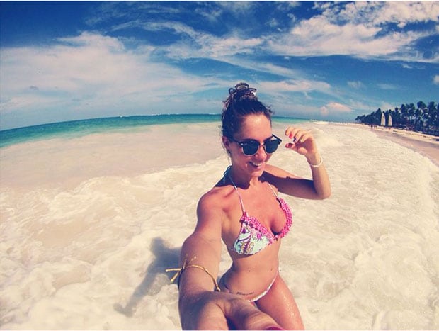 Danisa Fernández, la azafata de A todo o nada pasó vacaciones sola en Punta Cana. (Foto: Album de Danisa Fernández)