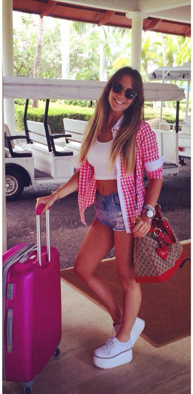 Danisa Fernández, la azafata de A todo o nada pasó vacaciones sola en Punta Cana. (Foto: Album de Danisa Fernández)