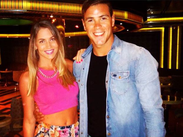 Danisa Fernández y su novio, Rodrigo Lugo. (Foto: Album de Danisa Fernández)