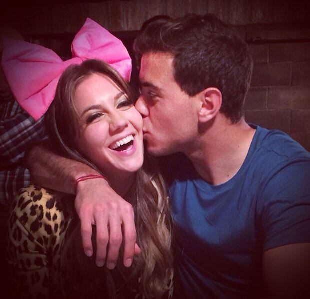 Danisa Fernández y su novio, Rodrigo Lugo. (Foto: Album de Danisa Fernández)