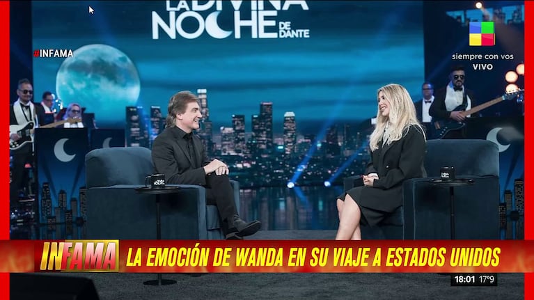 Dante Gebel con Wanda Nara.