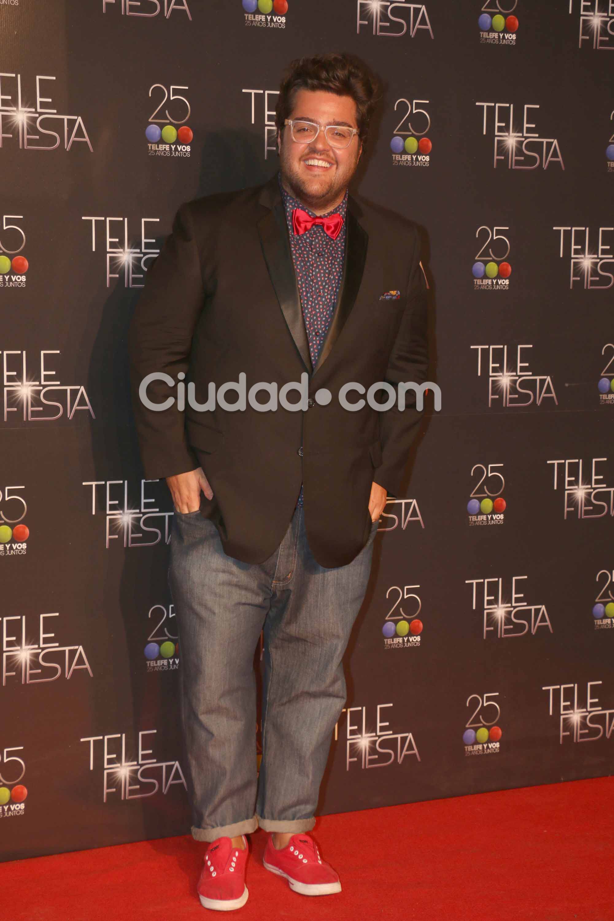Darío Barassi, uno de los hombres más llamativos de la noche (Fotos: Movilpress).  