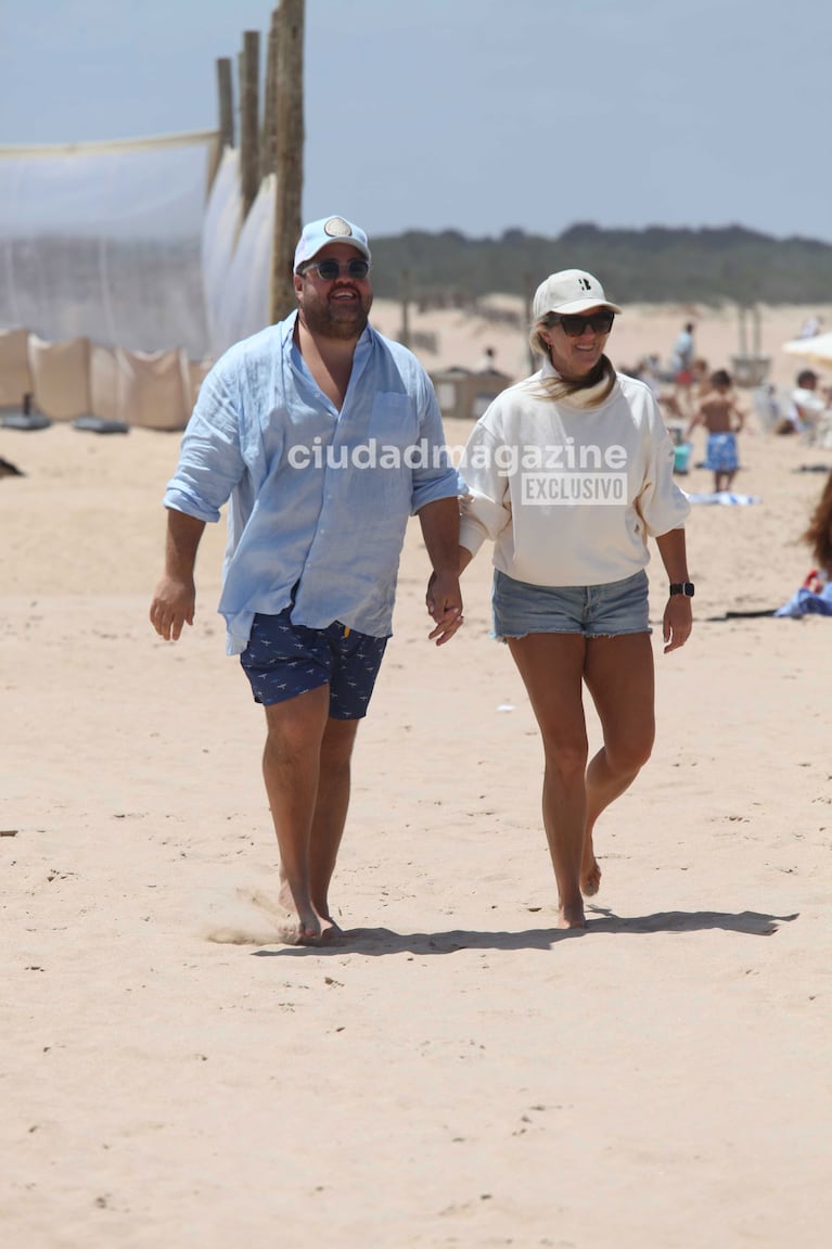 Darío Barassi y Lucía Gómez Centurión en Punta del Este (Foto: RS Fotos).