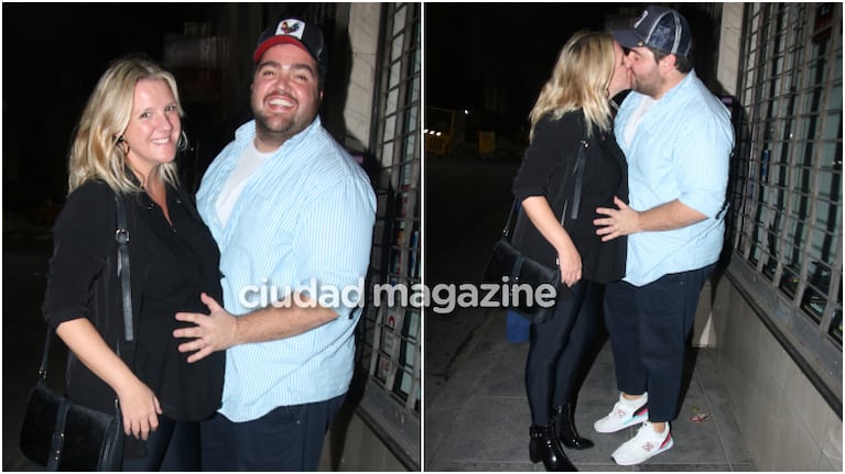 Darío Barassi y su esposa Lucía Gómez Centurión. Foto: Movilpress