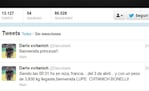 Darío Cvitanich anunció el nacimiento de su hija en Twitter.