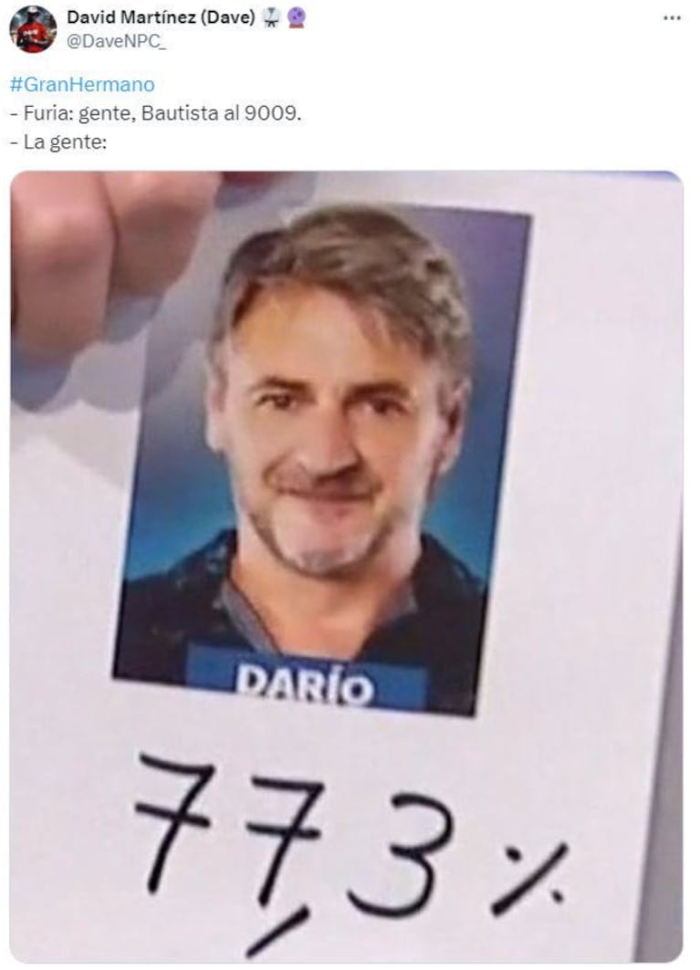 Darío fue eliminado de Gran Hermano y estallaron los memes.