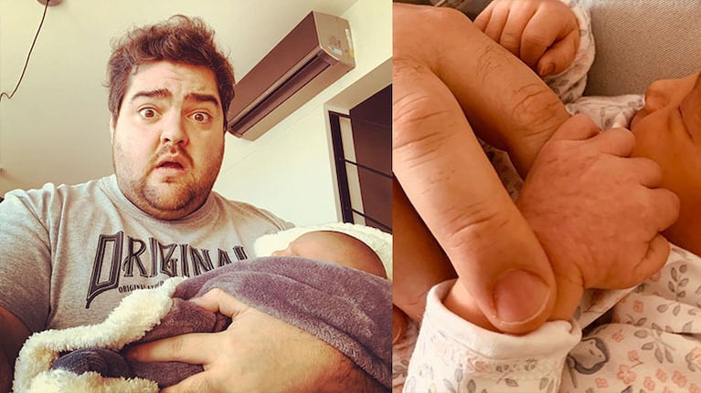 Darío se río de sus inseguridades típicas de papá primerizo.