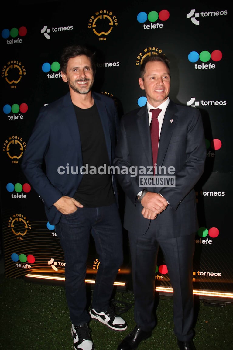 Darío Turovelzky, CEO de Telefe, y Jorge Brito, presidente de River Plate