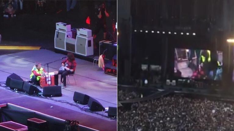 Dave Grohl se cayó en medio de un show y se rompió una pierna