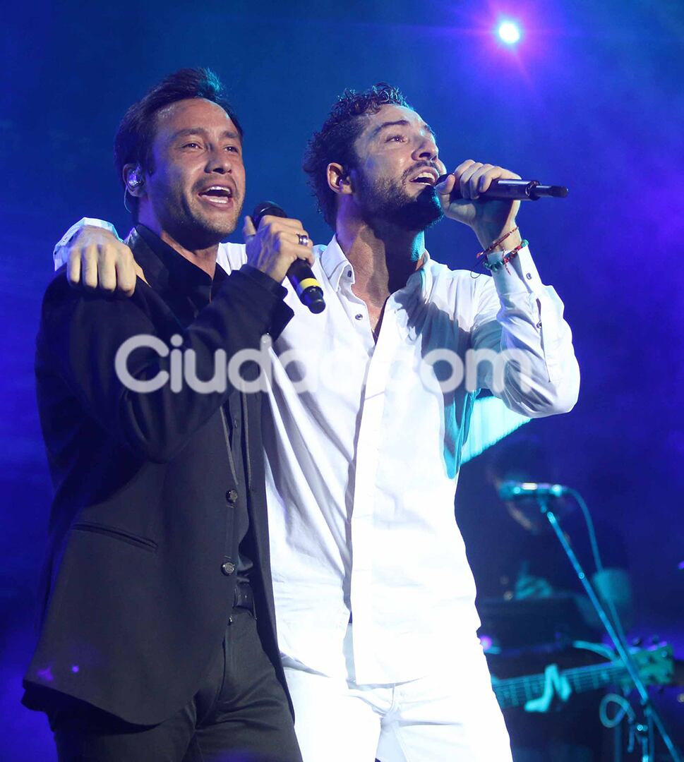 David Bisbal cantó junto a Luciano Pereyra en su show(Fotos: Movilpress). 